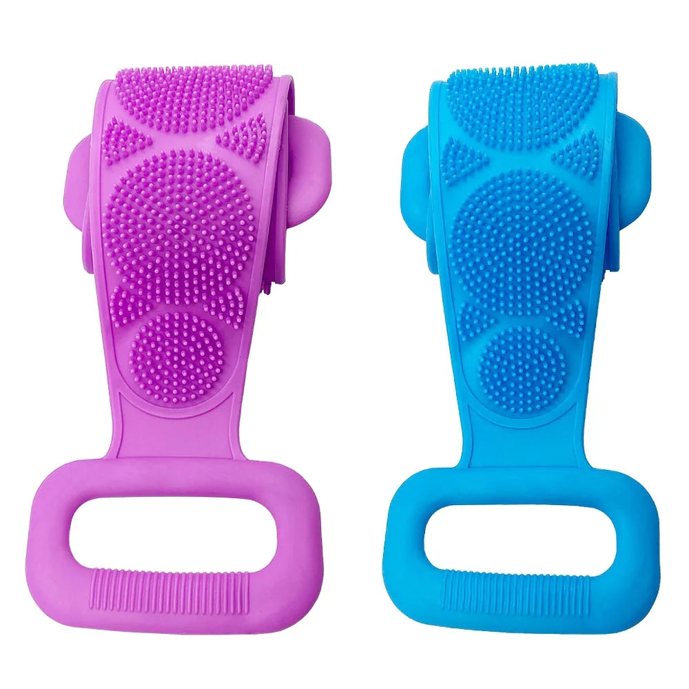 Long Silicone Body Scrubber Belt for Full-Body Glow