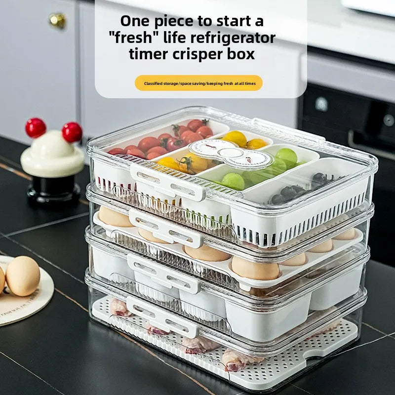 Smart Fridge Fresh Food Organizer Storage Containers