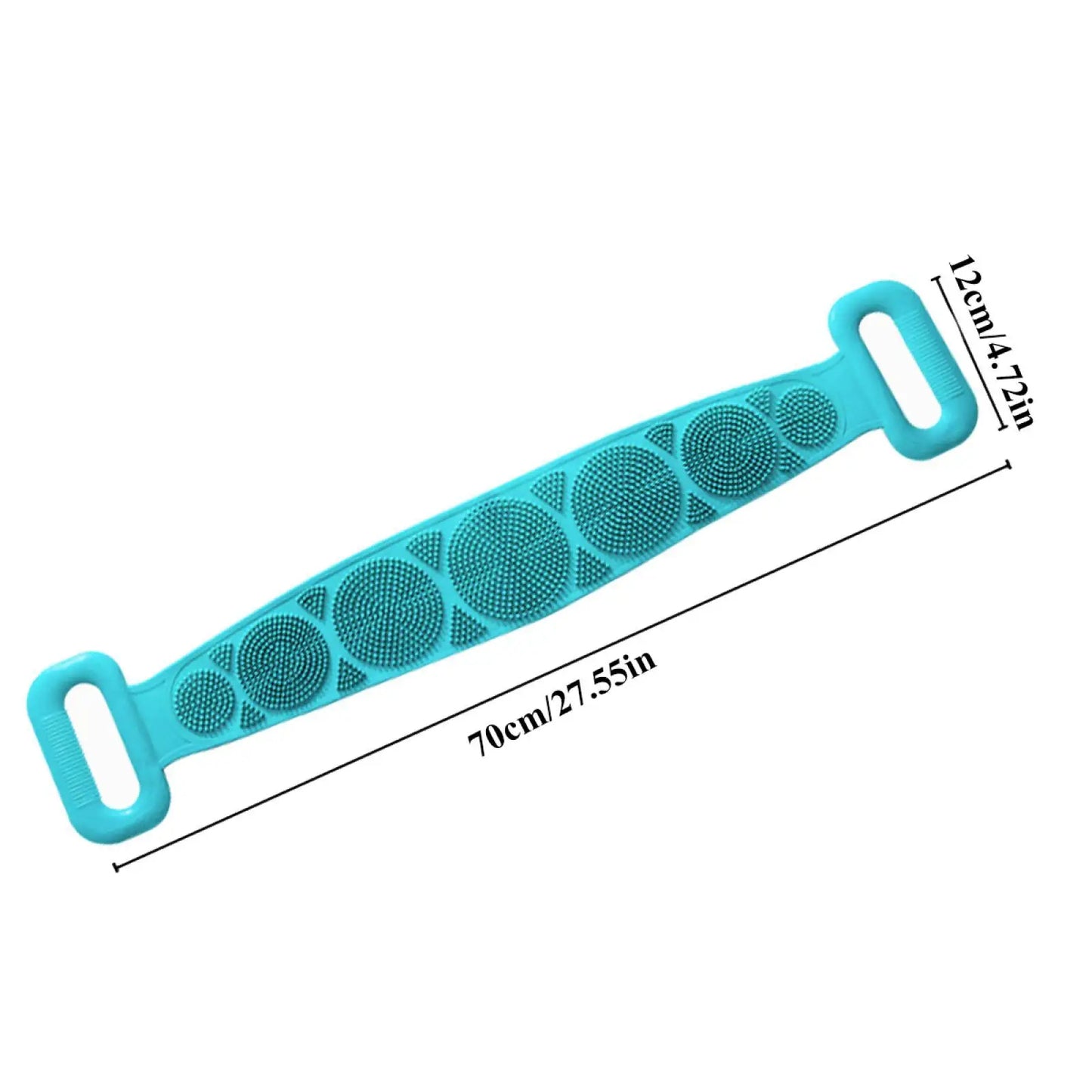 Long Silicone Body Scrubber Belt for Full-Body Glow