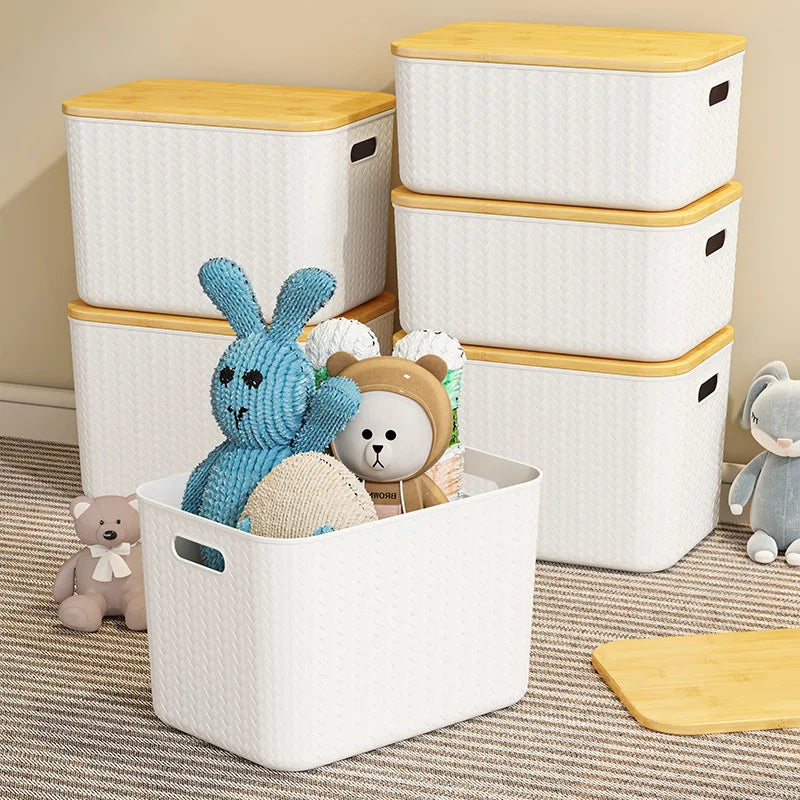 Minimalist Bamboo Storage Box – Stylish Organizer for Home