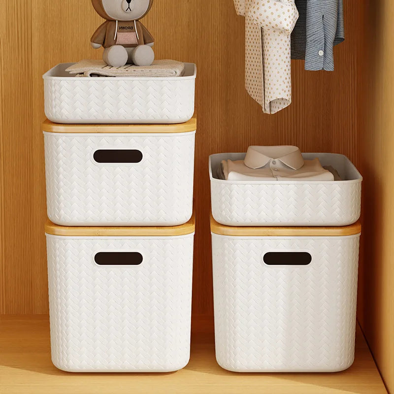 Minimalist Bamboo Storage Box – Stylish Organizer for Home
