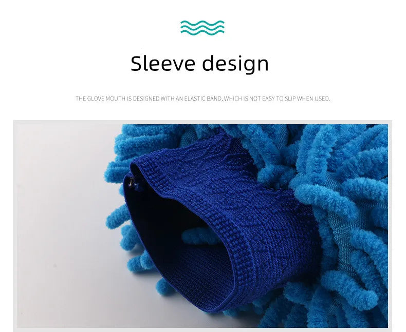 Multi-Purpose Microfiber Cleaning Gloves(Pack of 2)