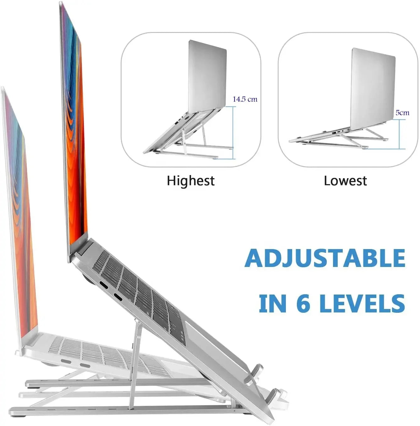 Adjustable Aluminium Stand for All Laptops